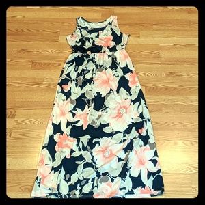 Long, floral dress